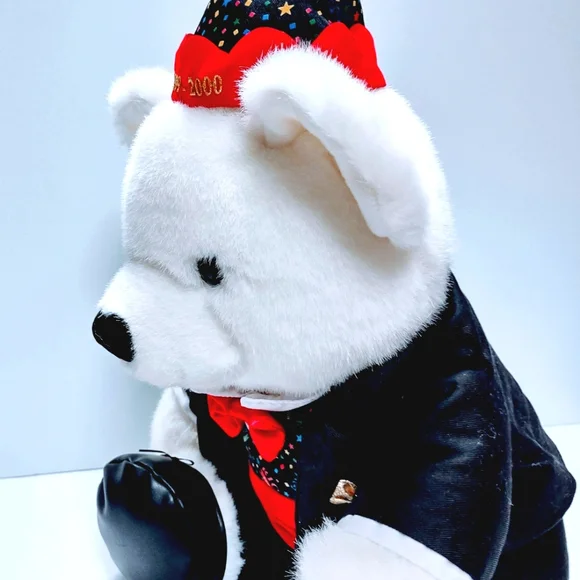 Federated Departments Lazarus Lazzie 16" Millennium Teddy Bear Plush 1999-2000 - Picture 4 of 7